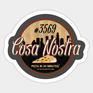 Cosa Nostra Pizza Sticker